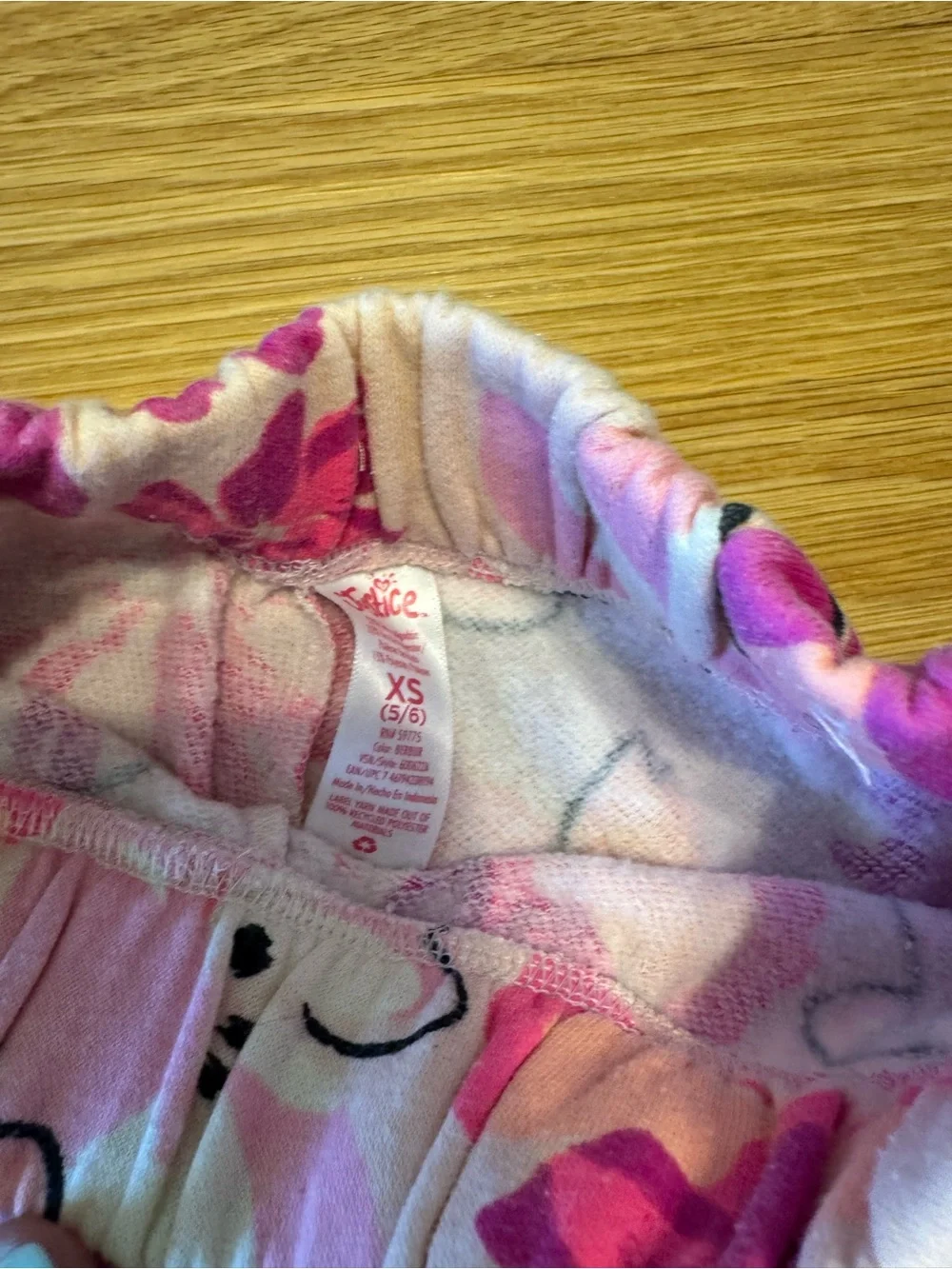 Justice Girls Pink & Purple Floral Terry Shorts